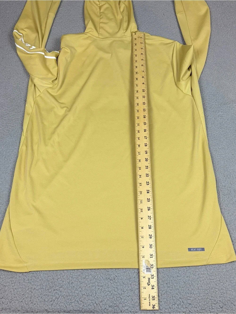 Georgia Tech Adidas Hoodie Mens XLT Gold Long Sleeve Shirt Team Player Issued